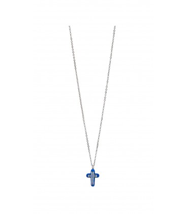 Oceľový náhrdelník s krížikom 22cm